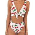 Heißer Verkauf sexy Frauen hohe Taille Monokini Badeanzug gedruckt Blumen Bikini Bademode